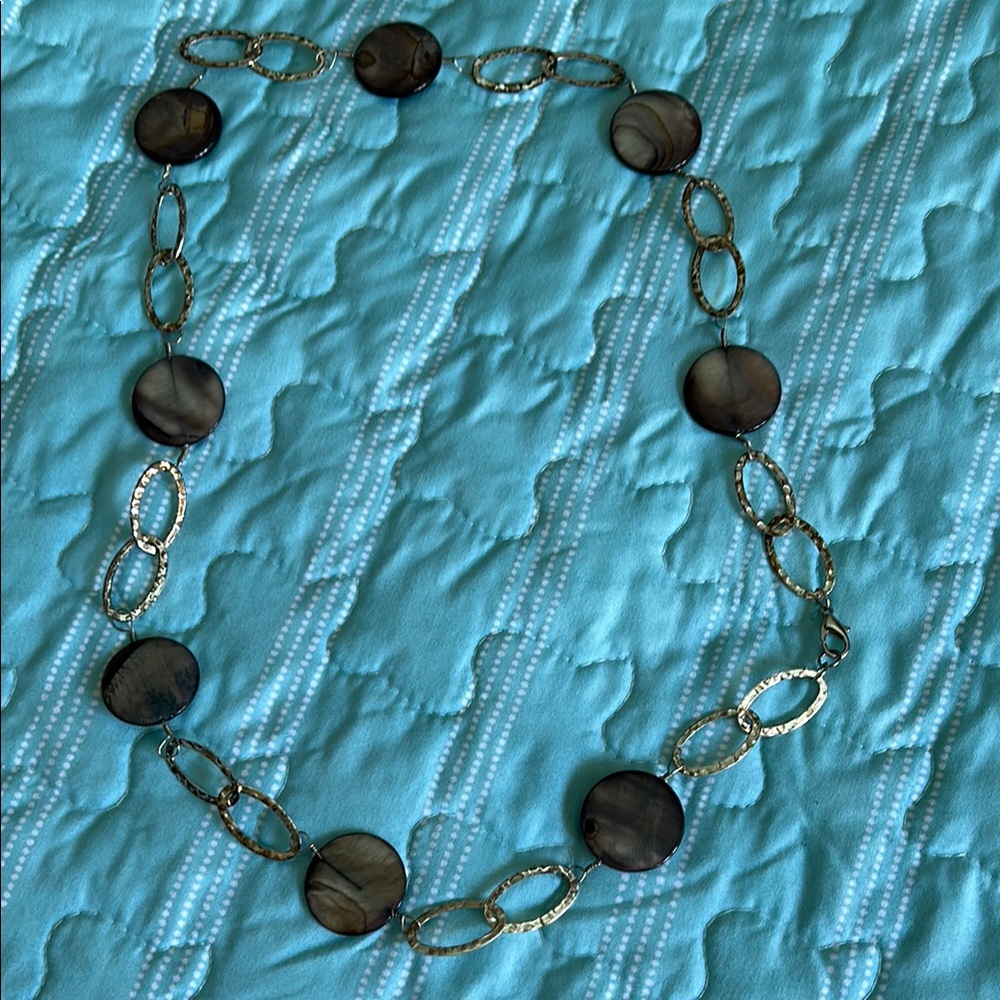 Elegant Black and Silver Necklace